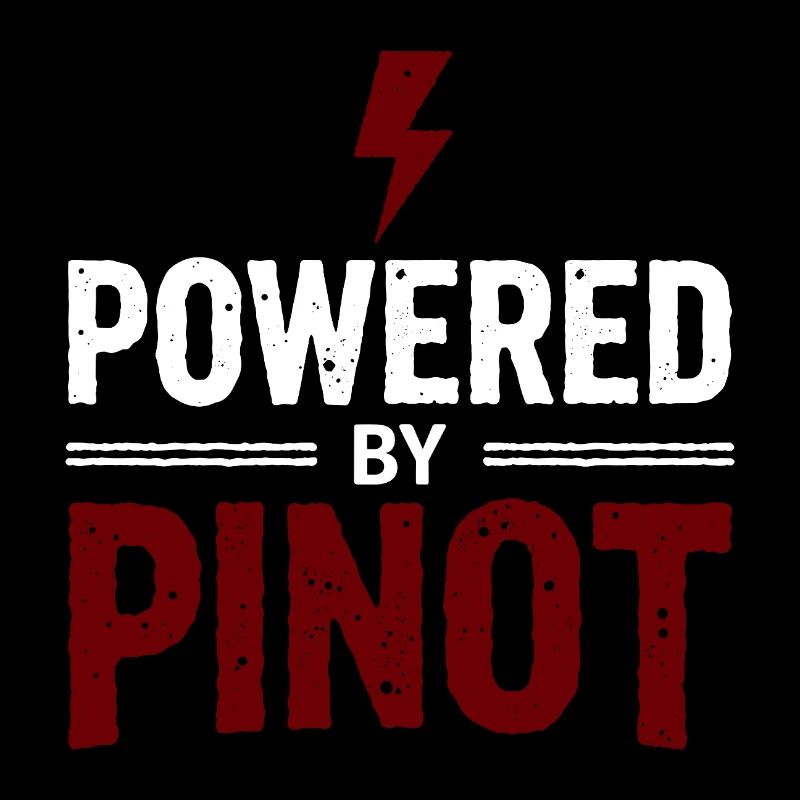 Powered by Pinot Wein Energie Spruch