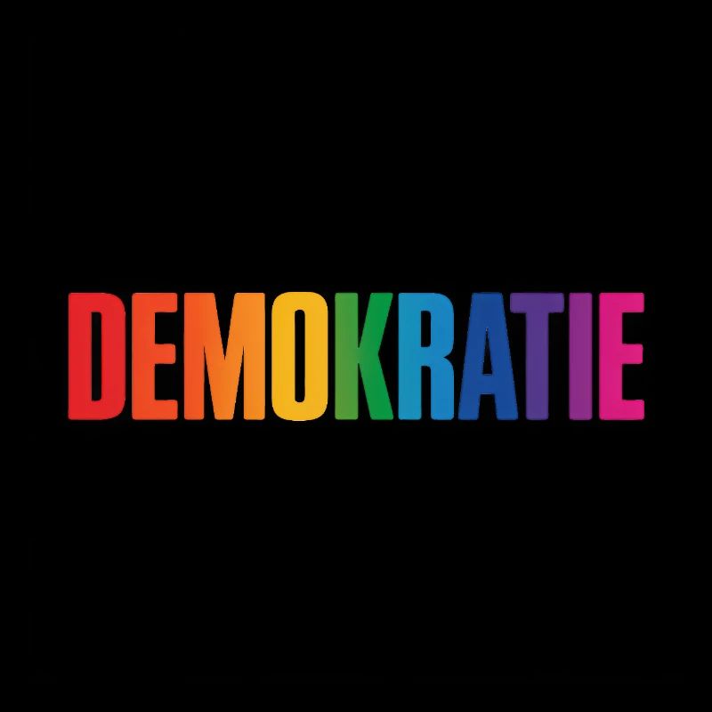 Demokratie - Cool Pride Logo