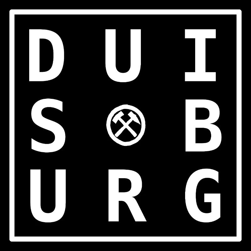 Motif Ruhrpott de Duisbourg Blanc cadeau et souvenir