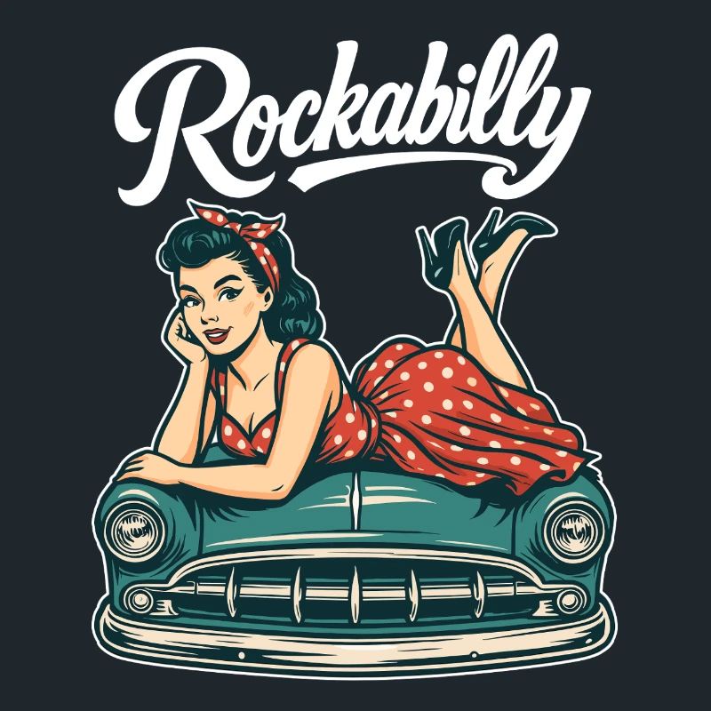 Rockabilly Oldtimer Auto Pin Up Retro Geschenk