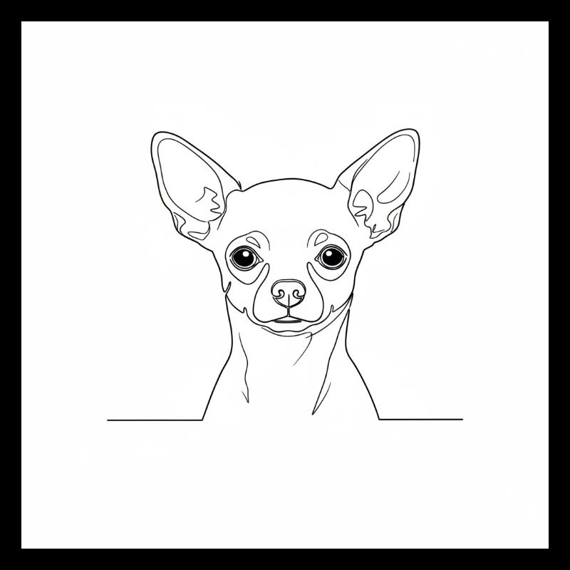 Lignes de chihuahua minimales
