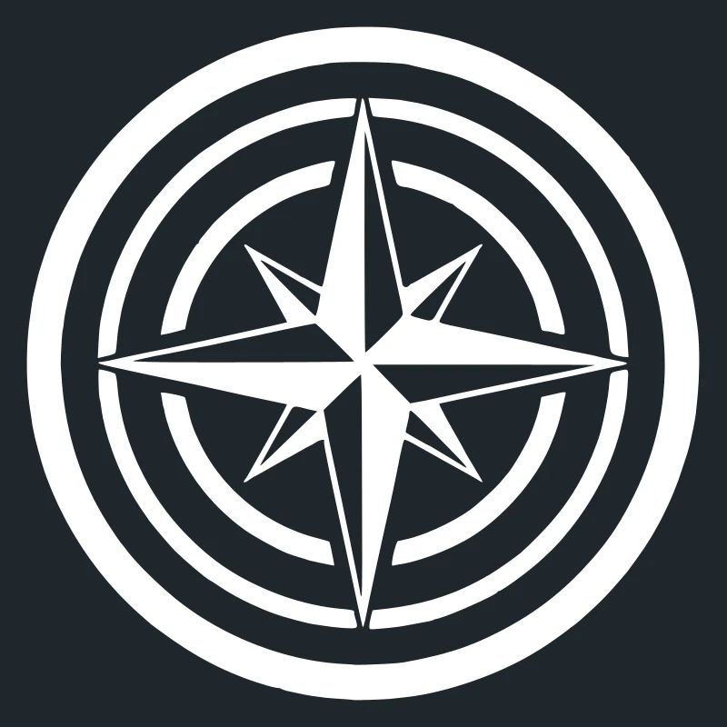 Compass Wind Rose Circle Navigation Clean