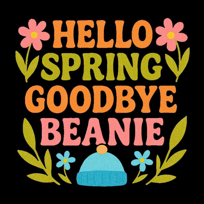 Bonjour Spring Goodbye Cap