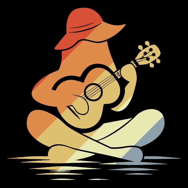 Weibliche Ukulele Grafik