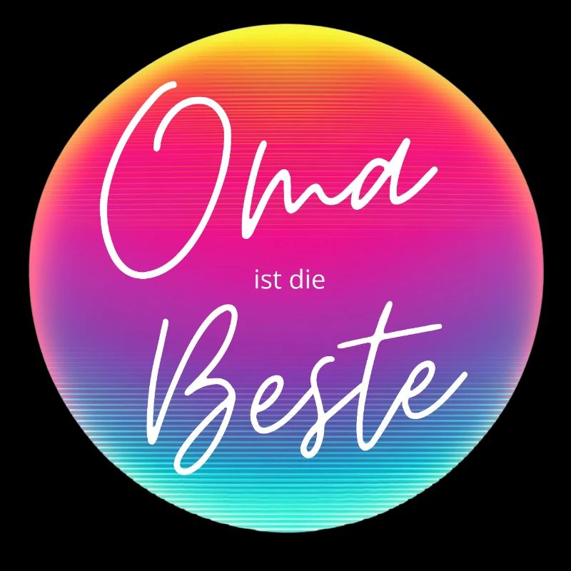 Grandma is the best! Neon circle customizable