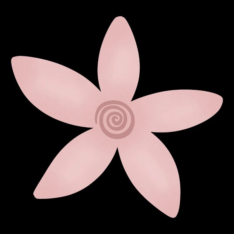 Fleurs en spirale de rose à blush