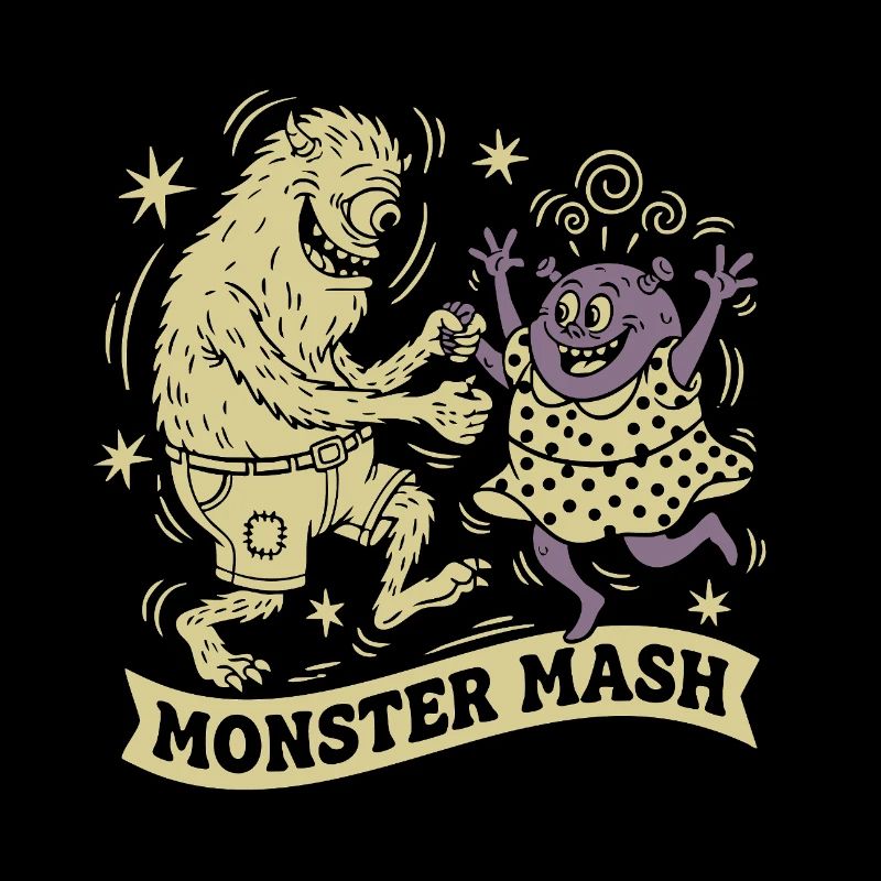 Monster Mash pour Textiles Sombres par Skashirts