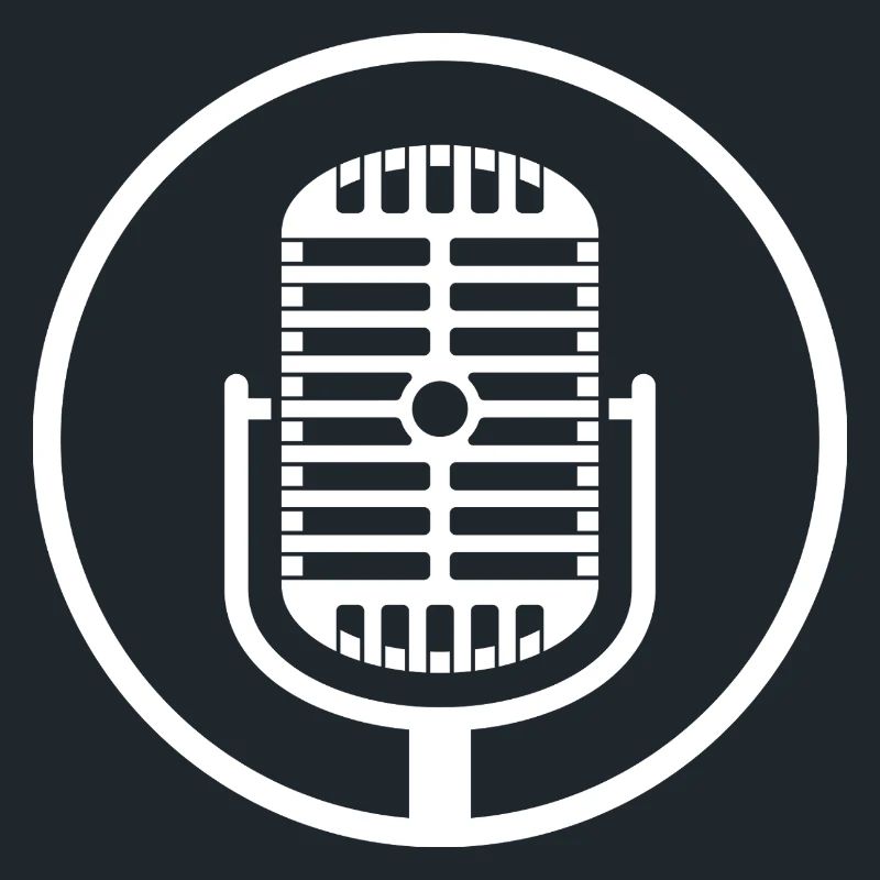 Vintage Microphone Emblem