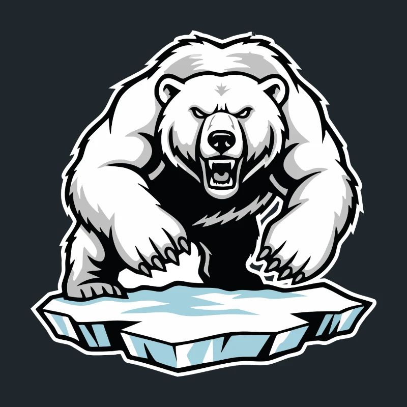 Arktischer Eisbär Maskottchen Maskottchen Bär