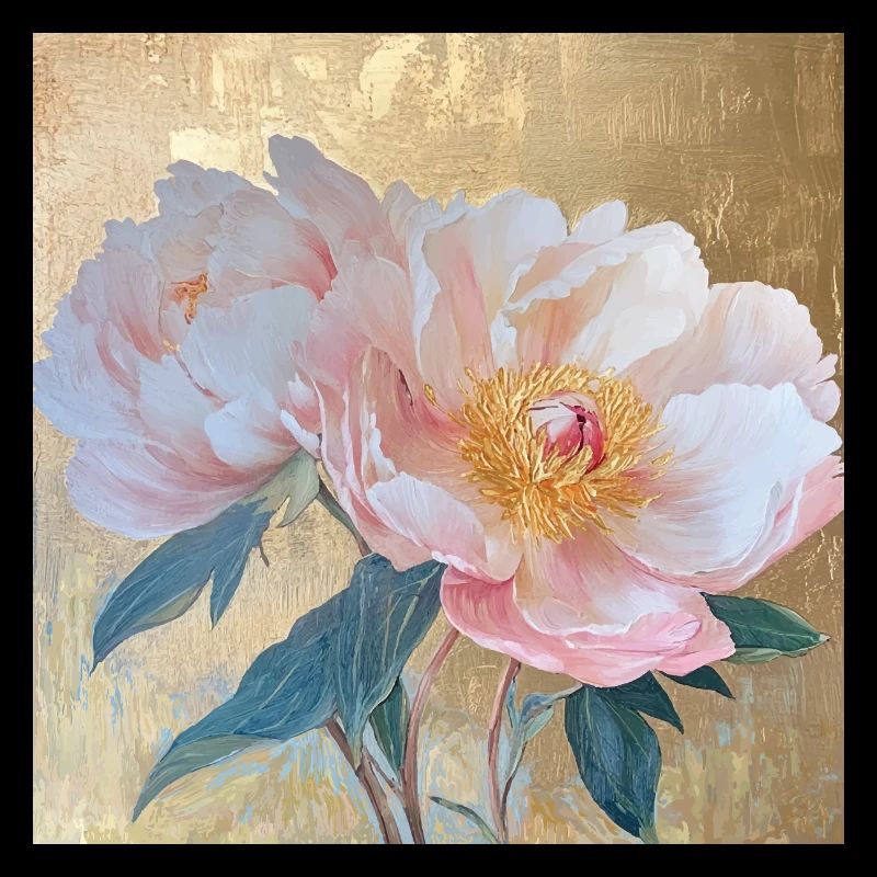 Goden Elegante Rosa Pfingstrose Blumen