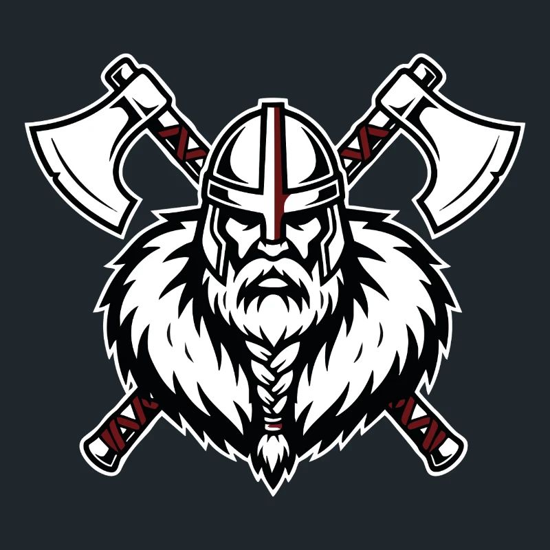Viking Axemaster Warrior Crusader Axes Mascot