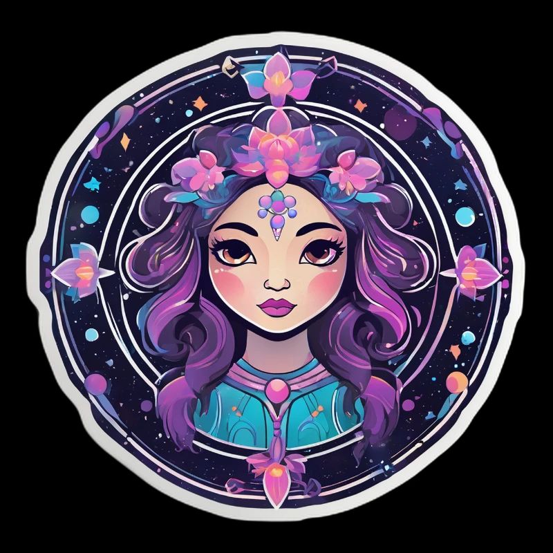 Florale Astralfrau