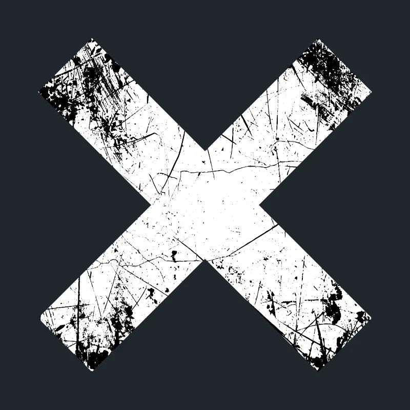 Grunge X Cut Pattern