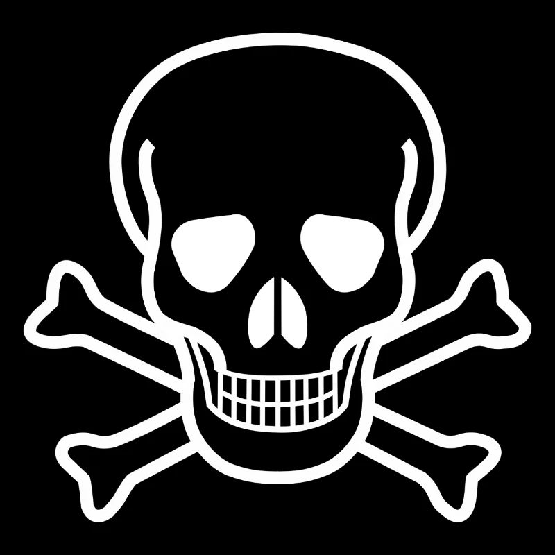 Skull and Crossbones Vintage Gothic Pirate Design