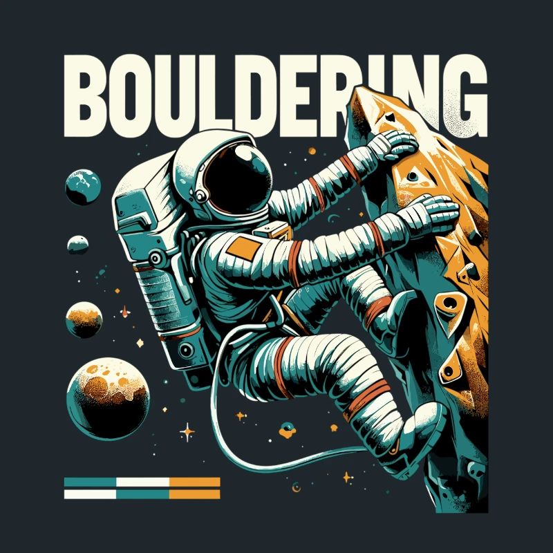 Bloc d’astronaute – Escalade dans l’espace Design