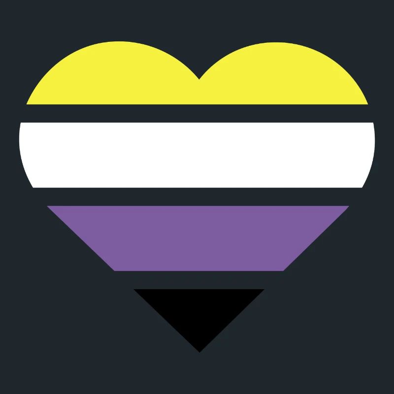 Pride Flag Heart · Nonbinary