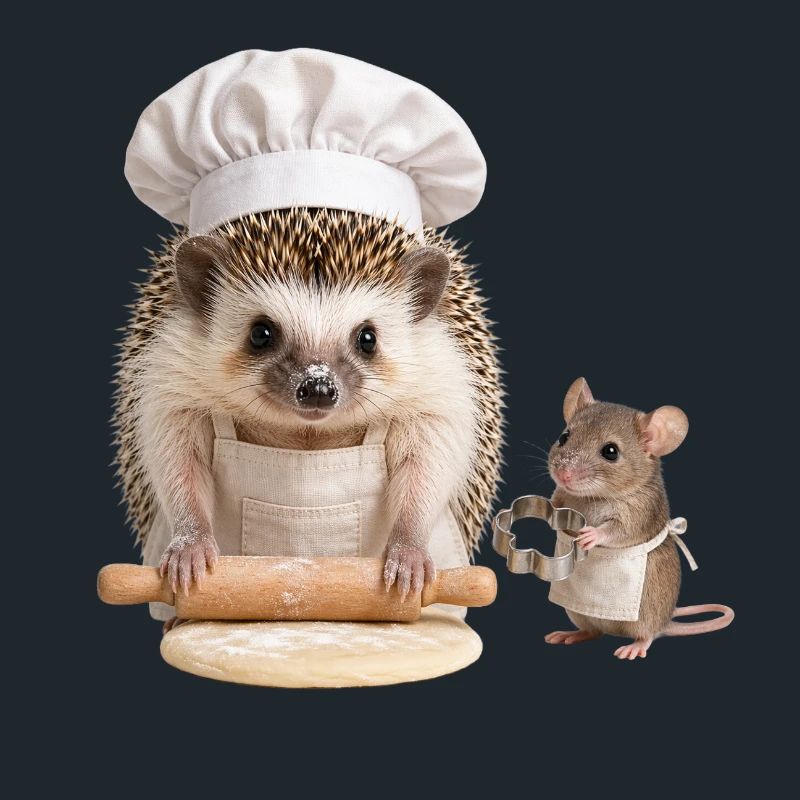Igelbäcker mit Maushelfer