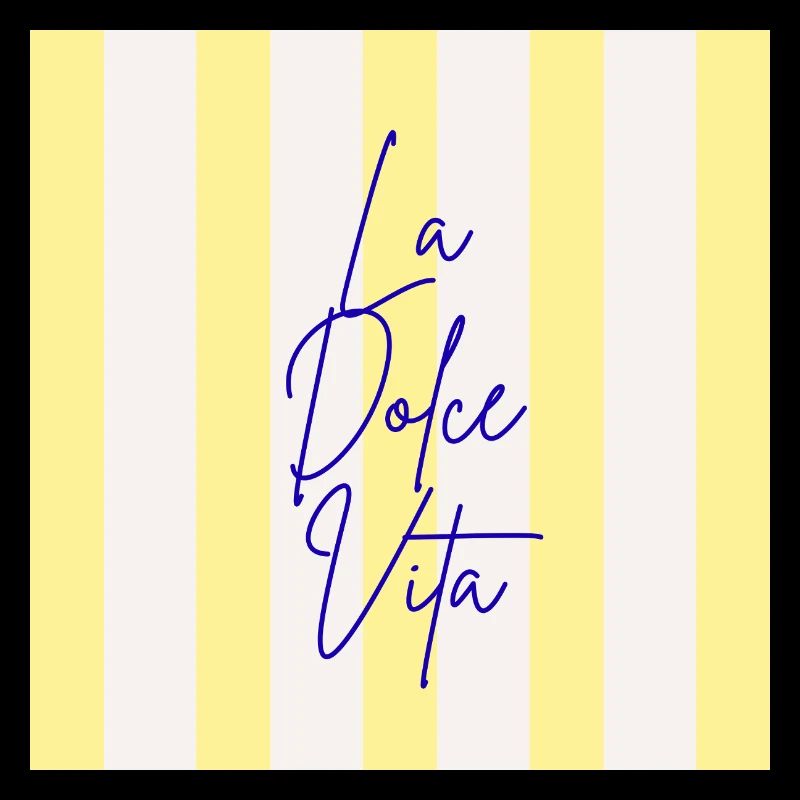 Minimalistisches LA DOLCE VITA Grafik-T-Design