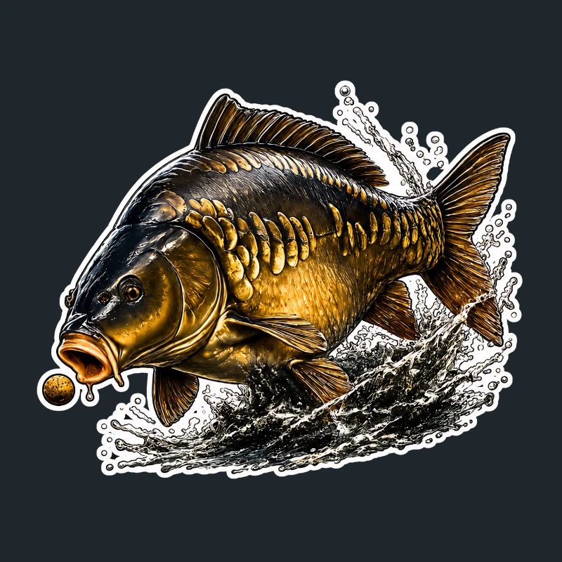 Spiegelkarpfenfisch-Design