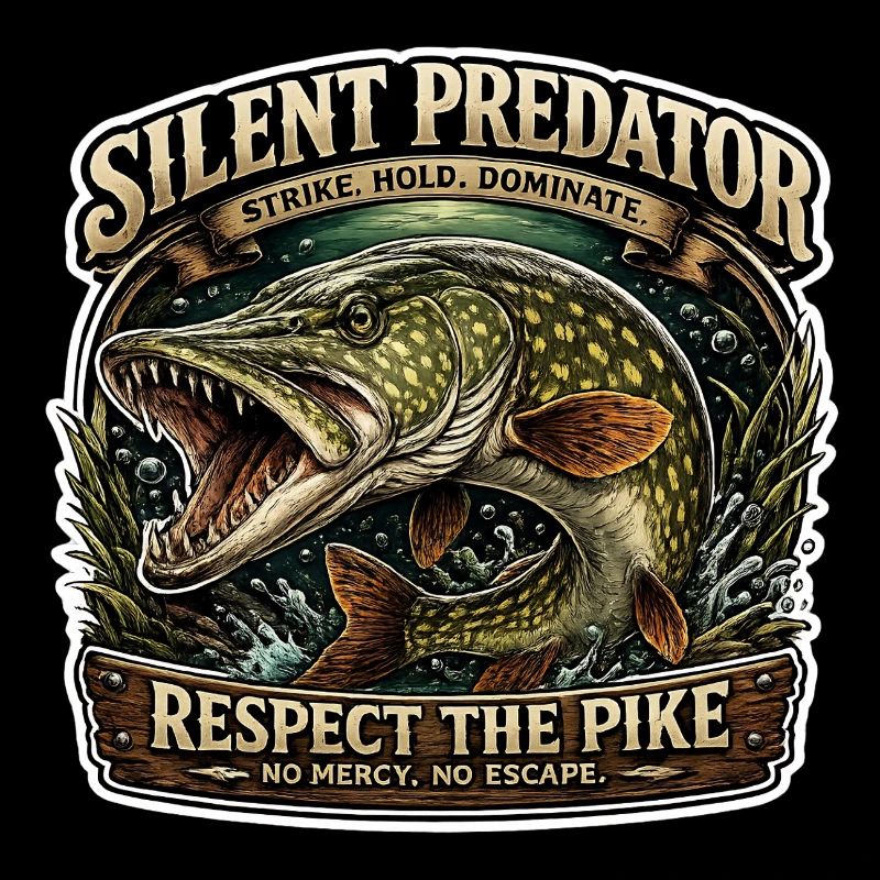 Silent Predator – Respect The Pike Fishing Design