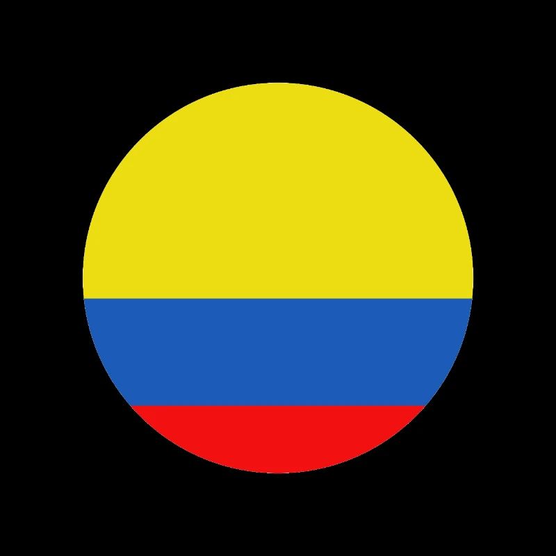 Kolumbien-Runde Flagge
