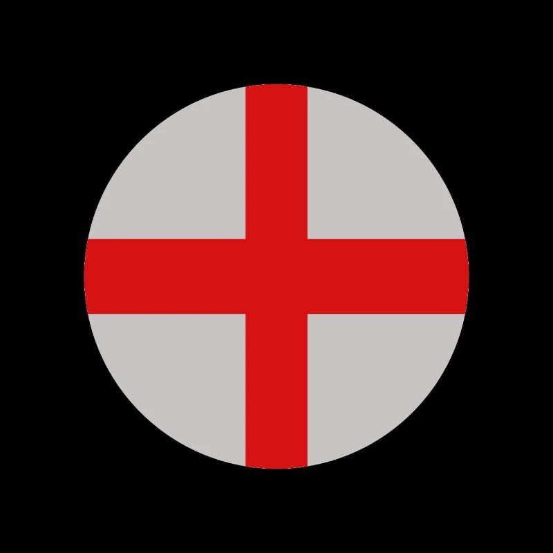 Runde englische Flagge