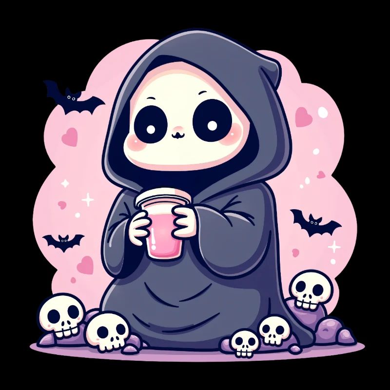 Petit démon flippant et mignon | Pastel Goth Ligne Audacieuse A