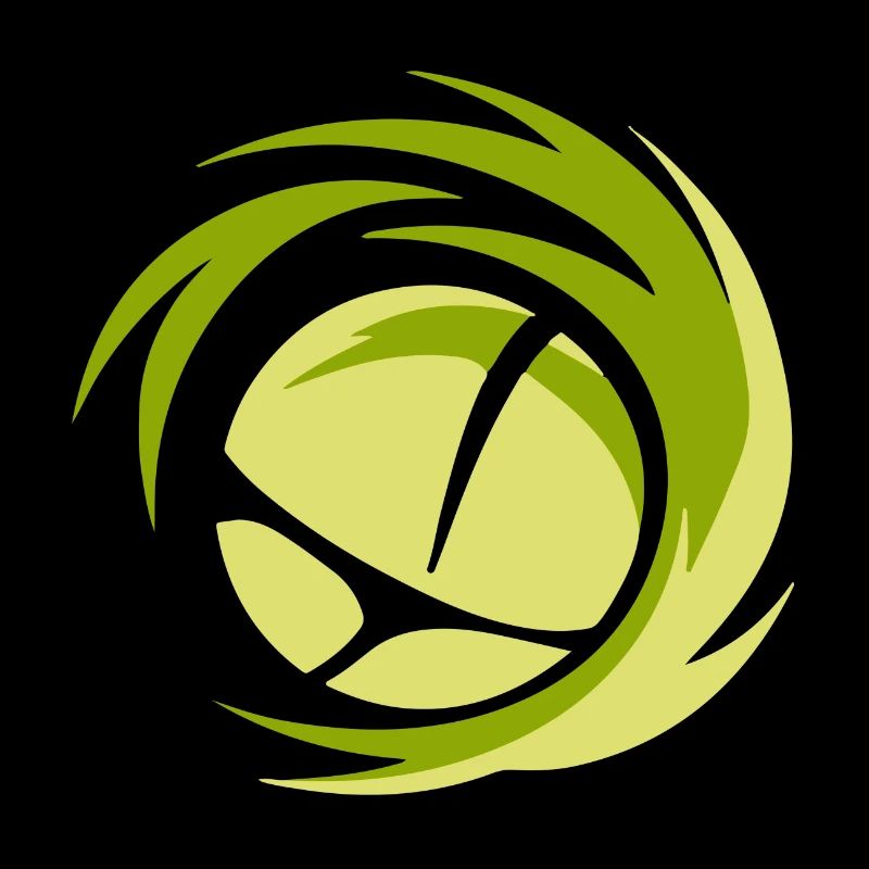 Minimalistisches Volleyball Logo