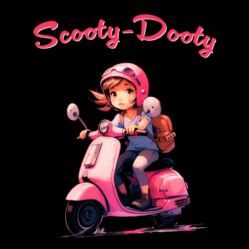 Fille de scooter
