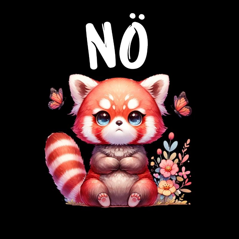 Panda roux Drôle de dicton Nope Renard de Feu