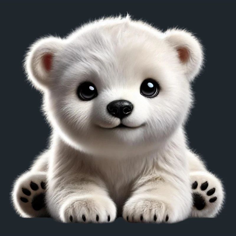 Cute polar bear cub design
