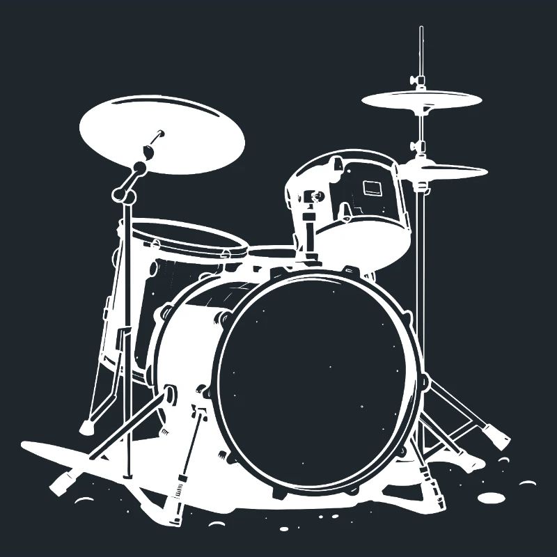 Drum Set Drawing