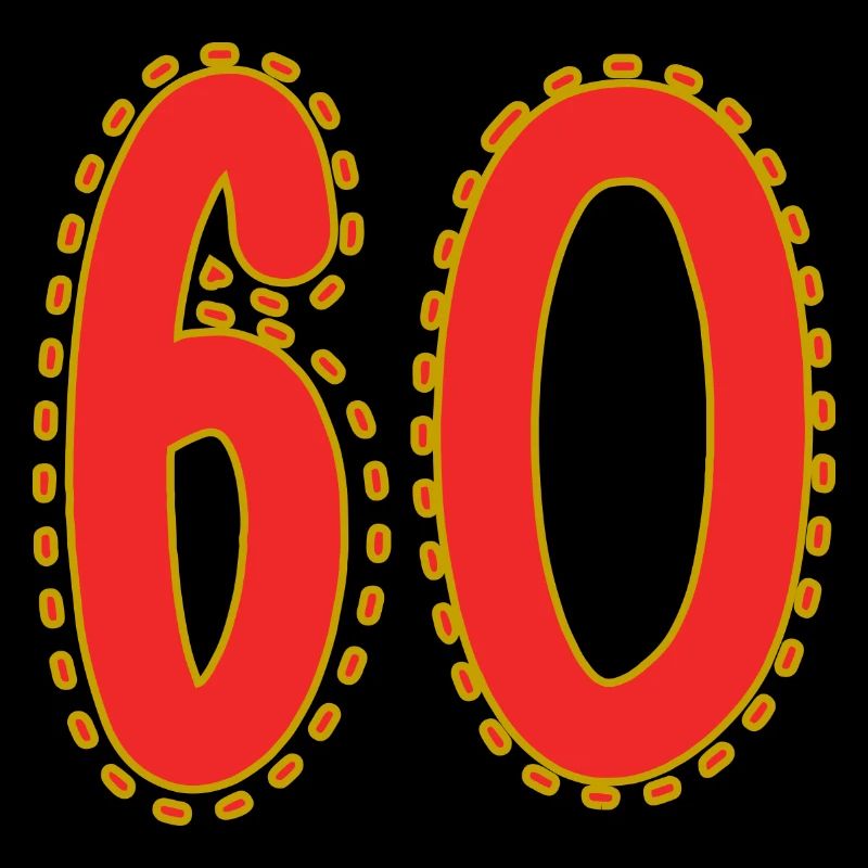 Birthday Design Numbers 60