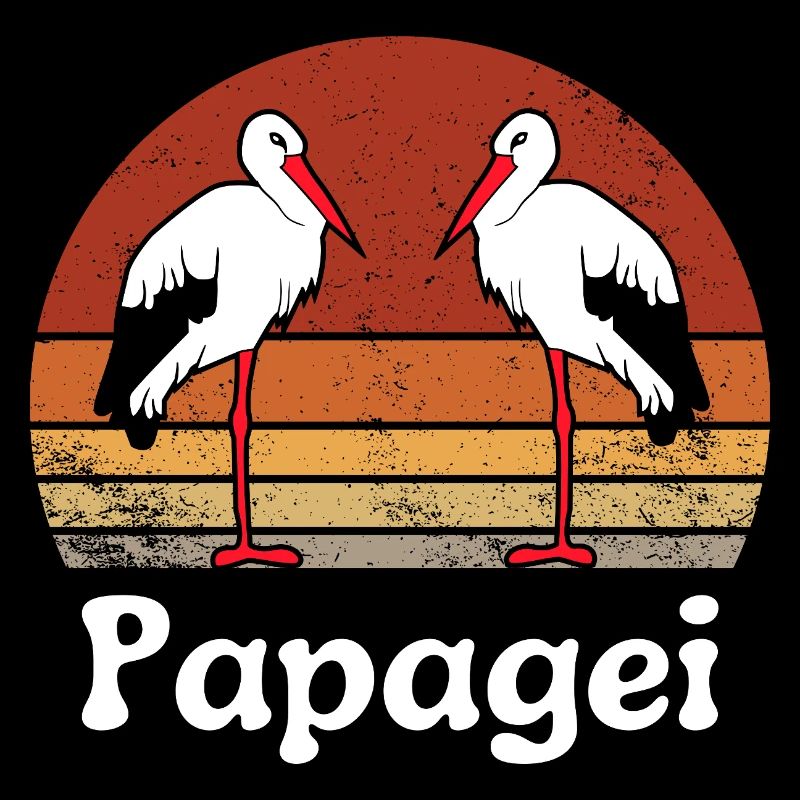 Papagei Vintage Vogel Retro