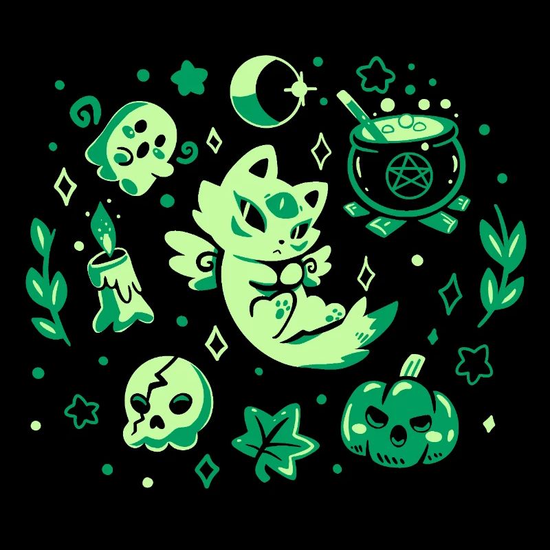Ambiance verte d’Halloween