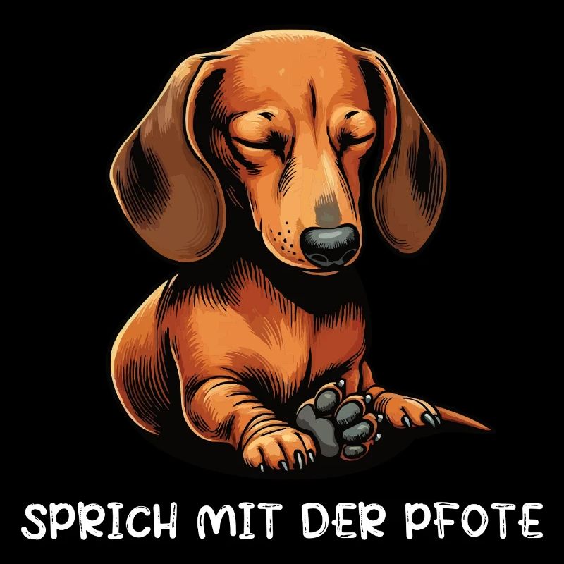 Parle au patron teckel teckel propriétaire teckel