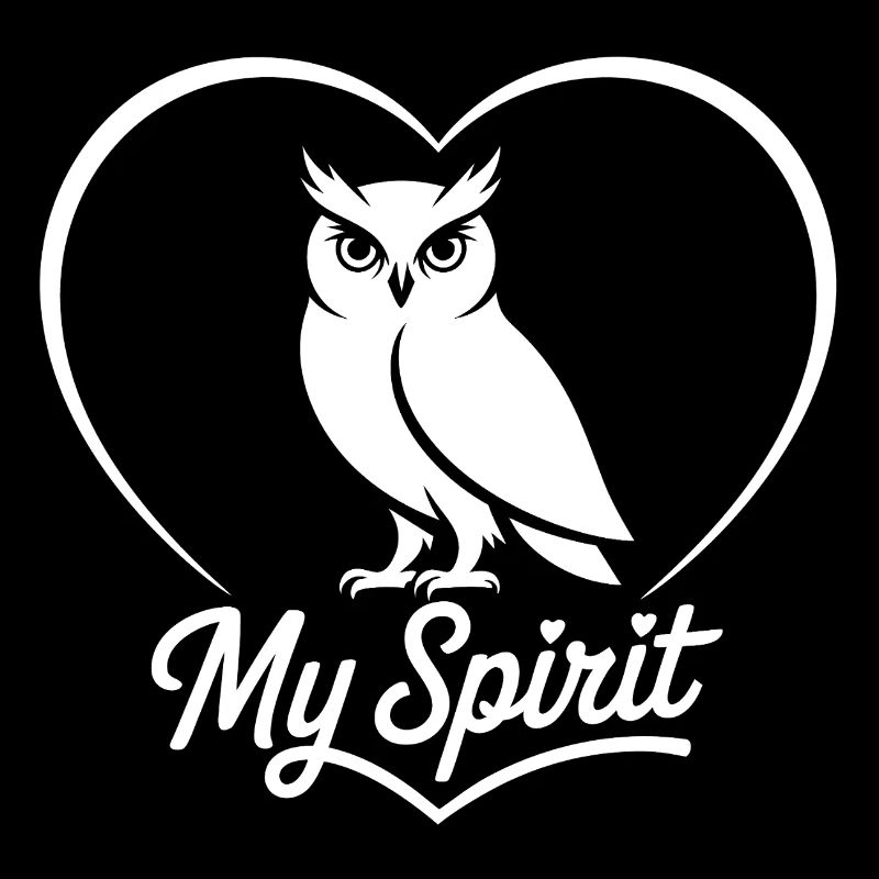 Herz Eule My Spirit Design