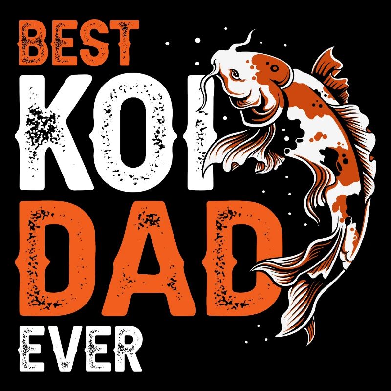 Best Koi Dad Ever Funny Koi Fish Father Pride