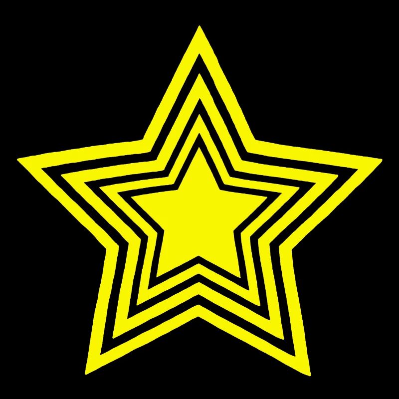 étoile jaune infinie