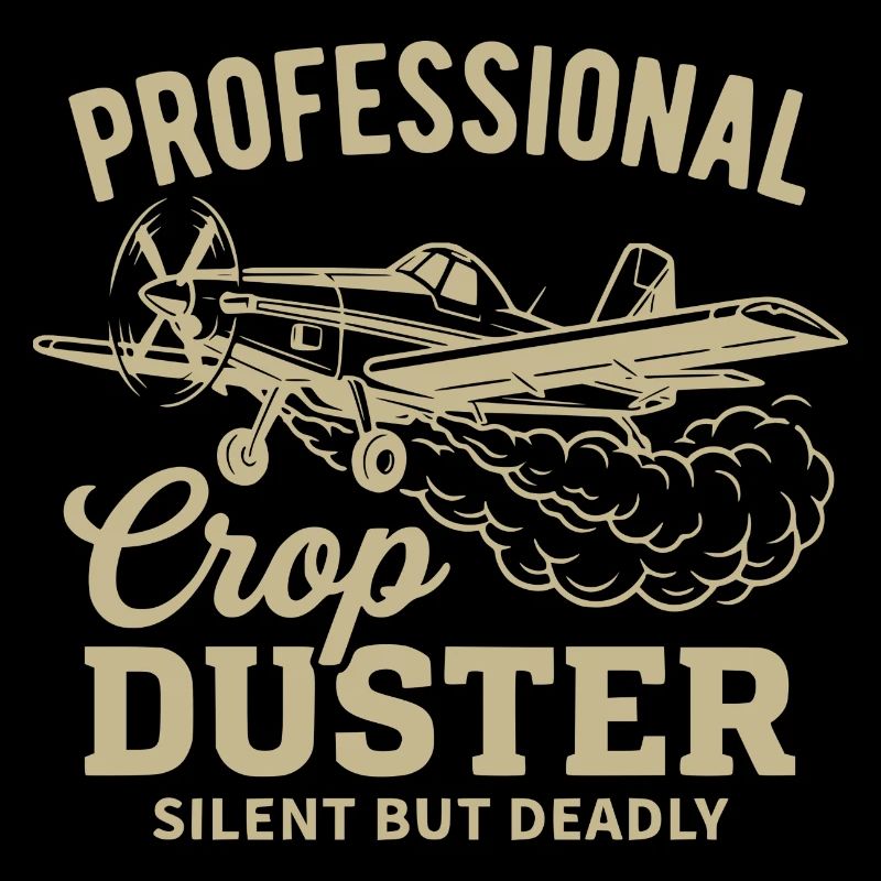 Crop Duster Flugzeughemd – Still, aber tödlich