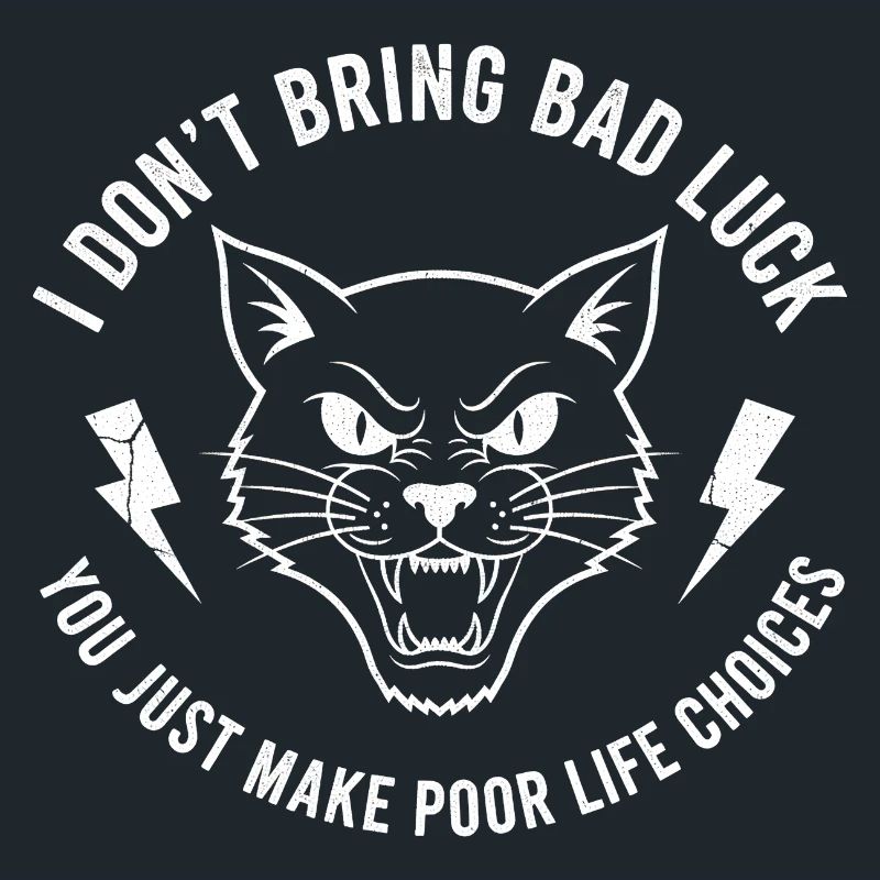 Pech oder Wille Katzen-Spruch