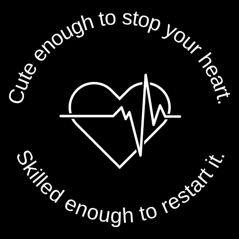 Cœur mignon avec ligne ECG