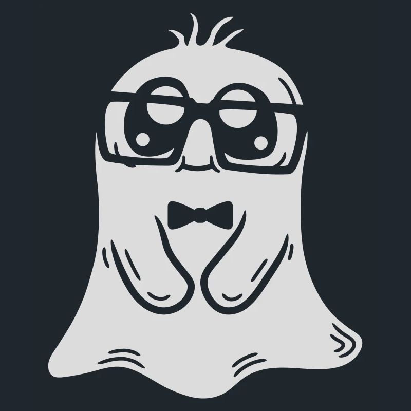 Hornbrille Nerd Geist Comic