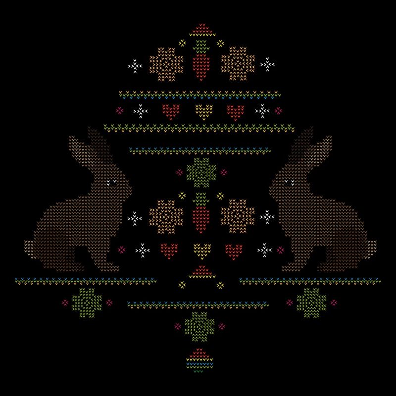 Easter motifs in knitting pattern style for Easter