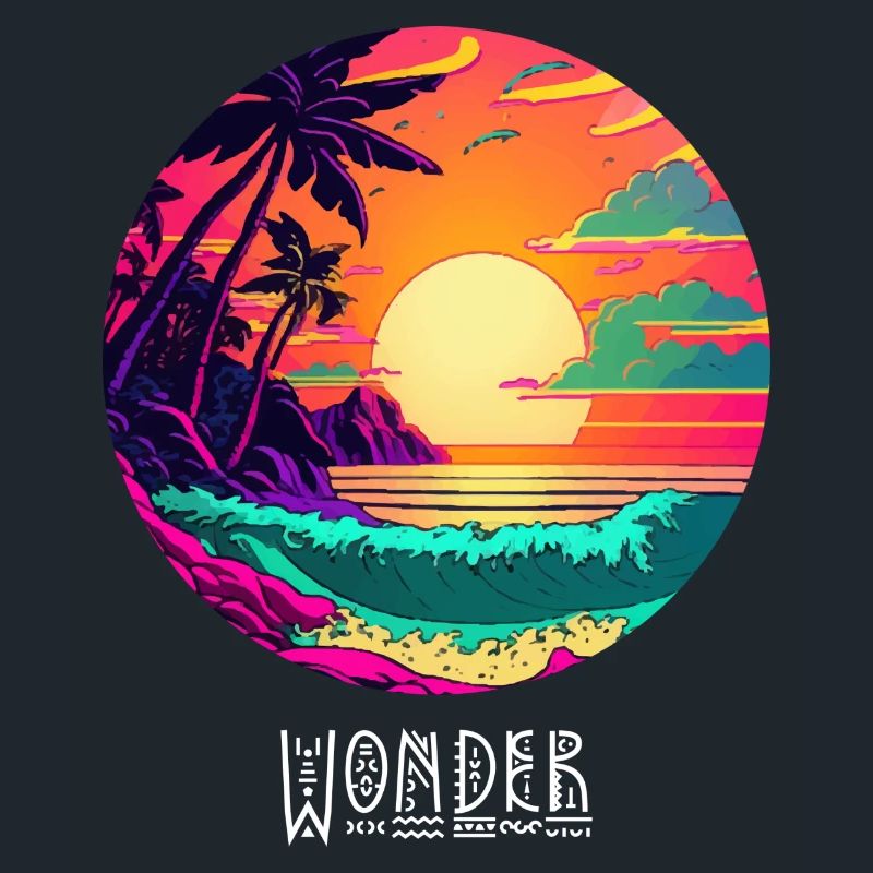 Coucher de soleil à la plage