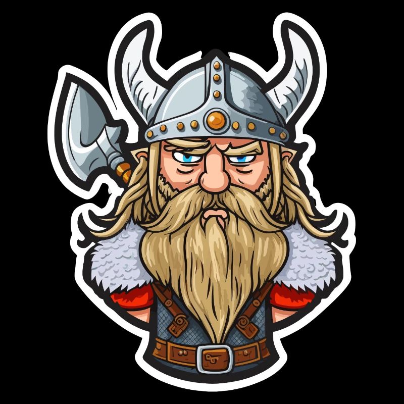 Sigurd, der Drachentöter: Cartoon-Wikinger Sigurd