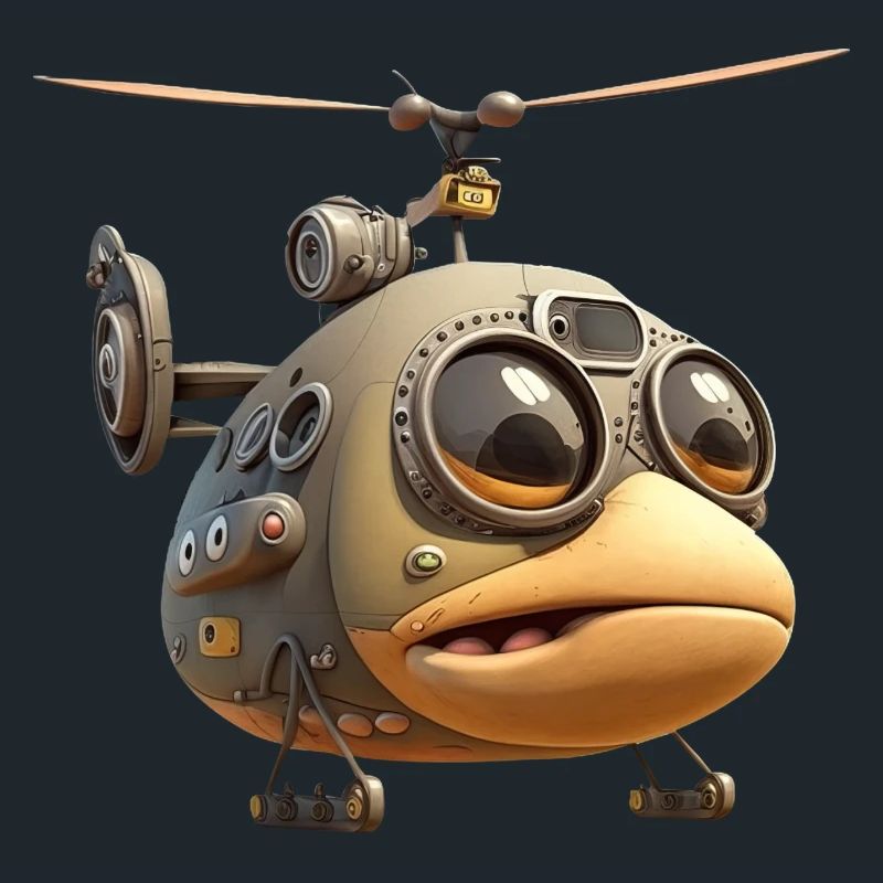 Hélicoptère comique