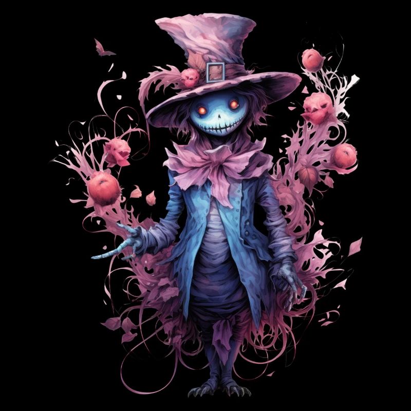cute pink gothic scarecrow horror