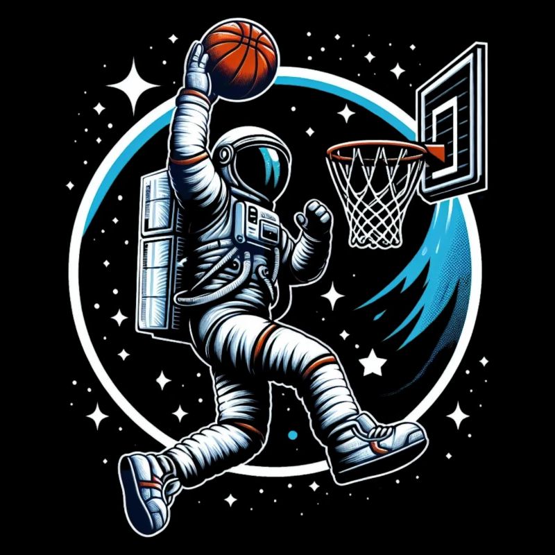 Astronaut Slam Dunk Basketball
