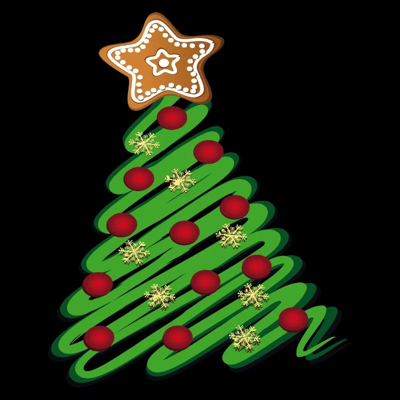 Weihnachtsbaum mit Pfefferkuchen